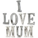 Shabby Chic Letters - I LOVE MUM (8)