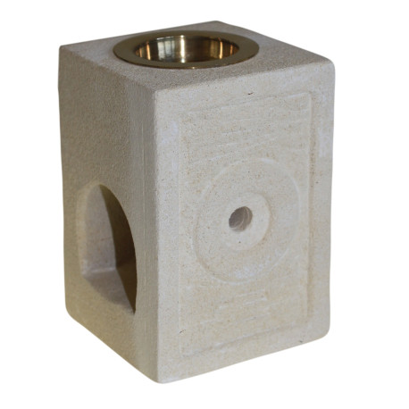 Stone Oil Burner - Square Moorish