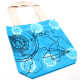 Tye-Dye Cotton Bag (6oz) - 38x42x12cm - Compass - Blue - Natural Handle