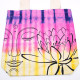 Tye-Dye Cotton Bag (6oz) - 38x42x12cm - Lotus Buddha - Multi Col - Natural Handle