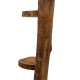 Natural Teak Log Shelve Display 3 Shelves  100cm high