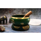 Lrg Tree of Life Singing Bowl Set- Green 14cm