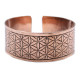 Copper Tibetan Bracelet - Flower of Life