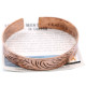 Copper Tibetan Bracelet - Wide Tribal Swirls