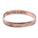 Copper Tibetan Bracelet - Slim Tribal  Swirls