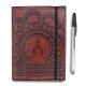 Small Notebook with strap - Tibetan Mandala