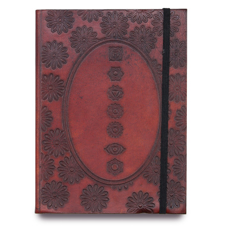 Small Notebook with strap - Chakra Mandala