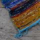 153 x 90cm Luxury Rag Rug - Blue