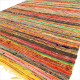 154 x 90cm Luxury Rag Rug - Yellow