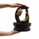 Tabletop Water Feature - 30cm - Golden Buddha &amp; Lotus