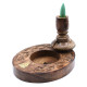 Sm Mango Wood Backflow Burner - Brass Buddha