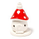 Fairy Toadstool House Ceramic Incense Cone Burner