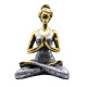 Yoga Lady Figure -  Bronze &amp; Silver 24cm