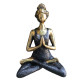 Yoga Lady Figure -  Bronze &amp; Black 24cm