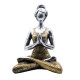 Yoga Lady Figure -  Silver &amp; Gold 24cm