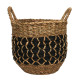 Seagrass &amp; Jute Braided Basket with Handles (35cm)