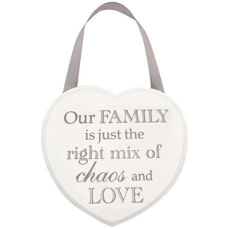 Heart Family Plaque