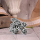 Bunch of 8 Grey Foam Tea Rose Bud