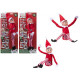 12 Inch Bendable Christmas Elf Figure With Vinyl Head On Card (Assorted Designs)