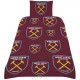 West Ham United FC Multi Crest Single Duvet Set