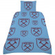 West Ham United FC Multi Crest Single Duvet Set