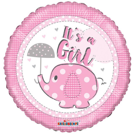 It's a Girl Elephant Balloon (18 Inch)