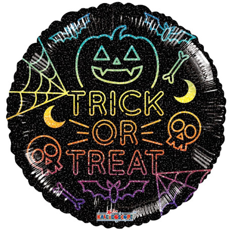 Rainbow Trick or Treat Balloon (18 inch)