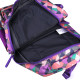 Geometric Pattern Backpack for Girls and Boys Middle School Bag Elementary Bookbags - Purple