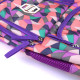 Geometric Pattern Backpack for Girls and Boys Middle School Bag Elementary Bookbags - Purple