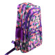 Geometric Pattern Backpack for Girls and Boys Middle School Bag Elementary Bookbags - Purple