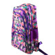 Geometric Pattern Backpack for Girls and Boys Middle School Bag Elementary Bookbags - Purple