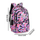 Geometric Pattern Backpack for Girls and Boys Middle School Bag Elementary Bookbags - Purple