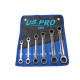 US Pro 6 Pc Metric Double Ring Gear Ratchet Wrench Set