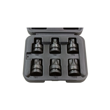 US Pro 6 Pc 1/2" Dr Impact Star Bit Sockets