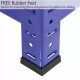 Monster Racking T-Rax Corner Shelving Unit &amp; 4x 90cm Garage Storage Bays, Blue F1