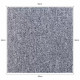 40 x Carpet Tiles 10m2 / Platinum Grey