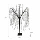 Weeping Willow Tree - 180cm Black 400 Warm White LED