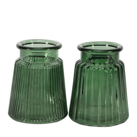 Pear Green Oscar Vase (Assorted) - 12cm x 9.8cm