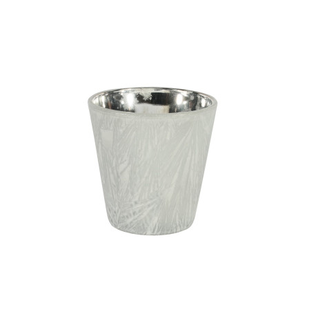 White Frosted Votive Candle Holder (S)