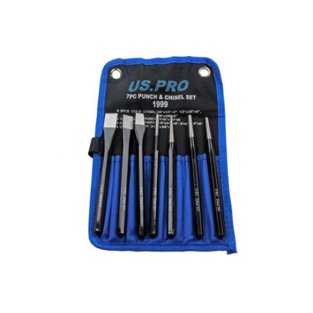 US PRO 7pc Punch & Chisel Set