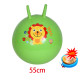 Extra Large and Thicker 55cm Inflatable Space Hopper Cute Animal Printed Bounce Balls - Green