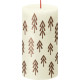 Bolsius Rustic Soft Pearl Silhouette Pillar Candle with Tree (130mm x 68mm)