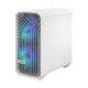 Fractal Design Torrent Compact (White TG RGB) Gaming Case w/ Clear Glass Window, E-ATX, 2 RGB Fans, Fan Hub, RGB Strip on PSU Sh