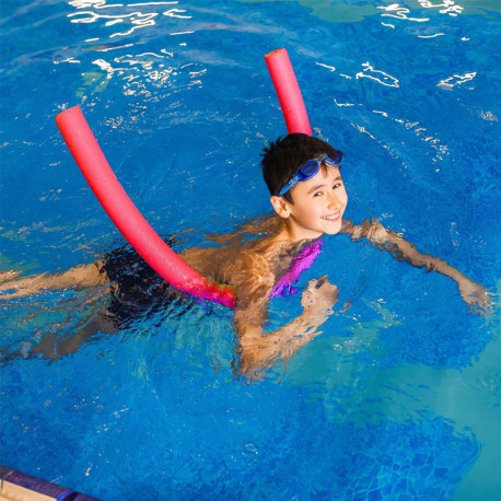 Swimming Pool Foam Noodle Tube Solid Foam Pool Swim Noodle - Red