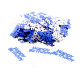 Blue and Silver Happy Birthday Confetti