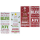 28 X 63.5cm Christmas Plaques - 2 Assorted