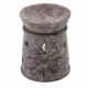 Small Soapstone Oil Burner 8cm - Sun &amp; Stars