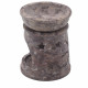 Small Soapstone Oil Burner 8cm - Sun &amp; Stars