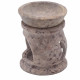 Small Soapstone Oil Burner 8cm - Three Moon Pentagon