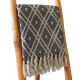 Boho Comfort Throws - 125x150cm - Black &amp; Biege Regency